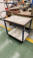 Steel Framed Bench & Mobile 2 Tier Trolley