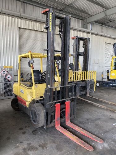 Hyster H 3.00DX 4- Wheel Counterbalance Forklift. Location: SA