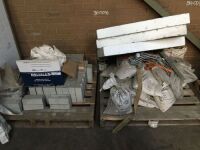 Quantity Concrete Building Vricks, Concrete Render and Steel Support Brackets
