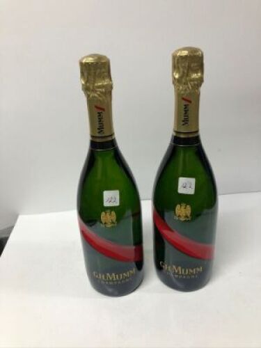 2 x G.H Mumm Champagne Brut Grand Cordon