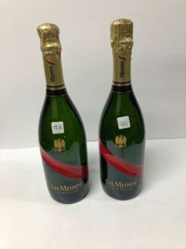 2 x G.H Mumm Champagne Brut Grand Cordon