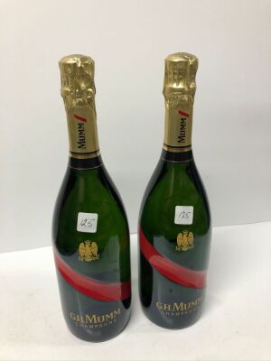 2 x G.H Mumm Champagne Brut Grand Cordon