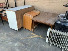 Lot Assorted Office Furniture including Desks, Tables, Assorted chairs, Heater etc - 3