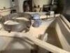 Moulded Plastic Chocolate Flake Vibratory Mixing Hopper with Control to 415V 3 Phase Electric Motor and Switch Whole Mounted on Steel Galvanised Stand - 2