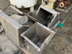 Quantity Assorted Stainless Steel Feed Hoppers, Racks, Mixing Tank etc - 2