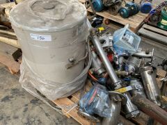 Pallet Assorted Stainless Steel Gate Valves, Electronic Valves, Pipe Fittings and Water Mark 55 Litre Hot Water Service - 2