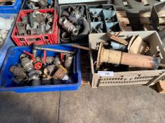 5x Bins Assorted Steel and Stainless Steel Pipe Fittings, Valves etc - 2