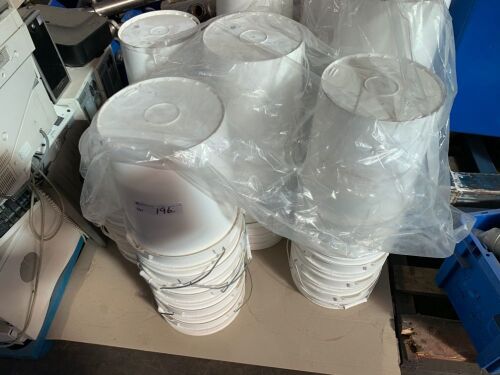 Large Quantity Plastic 10 Litre and 20 Litre Storage Bucket