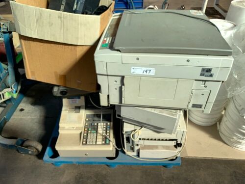 3x Assorted Printers, Cash Register, Typewriter and Assorted Computer Hardware