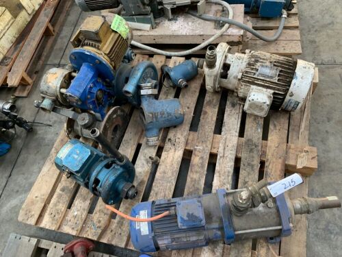 5x Assorted Motorised Pumps, Valves and Regulators