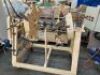 Heavy Duty Steel Framed Mobile Twin Station 12 Head Rotary Mould Forming Machine with Belt Drive to 415V 3 Phase Electric Motor and Switch