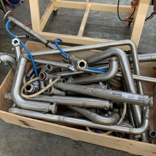 Lot Assorted Stainless Steel Pipe and Fittings