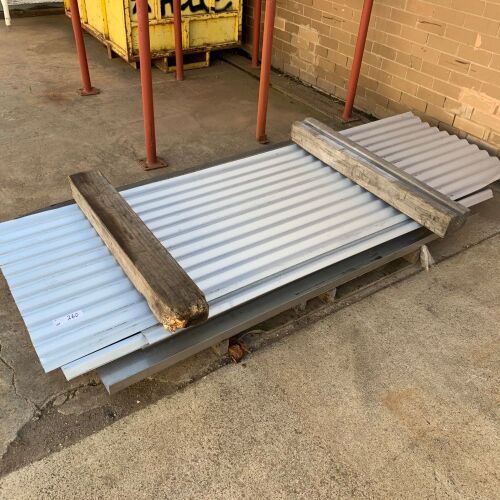 Quantity Corrugated Roofing and Stainless Steel Tray