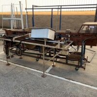 Quantity Assorted Conveyor Tables, Machine Stands, Formwork etc (Blue)