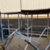 Quantity Heavy Duty Steel Framed Barricades and Machine Stands (White and Yellow) - 2