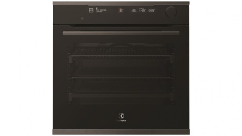 Electrolux 60cm dark multifunction steam & pyrolytic oven evep618dsd