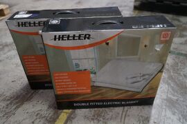 HELLER DOUBLE FITTED ELECTRIC BLANKET HEBDF x2 and Heller King Electric Blanket HEBKF - 2