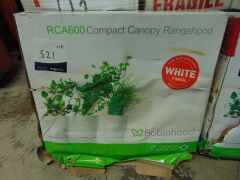 Robinhood 600mm White Compact Canopy Rangehood - RCA600 - 2