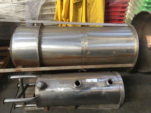 2x Assorted Stainless Steel Tanks