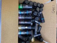 One Box Mixed XBox Lynx Deodarent, Game, Night Black, Dark Temptation, Gold, & Ice Chill. Quantities unknown.