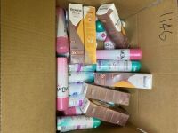 One box antiperspirants , Mum Dry, Garnier Ultra Dry & Rexona Summer Strength. Unknown quantities.