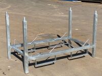Qty of 8 stackable wine barrel racks