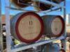 Qty of 8 stackable wine barrel racks - 7
