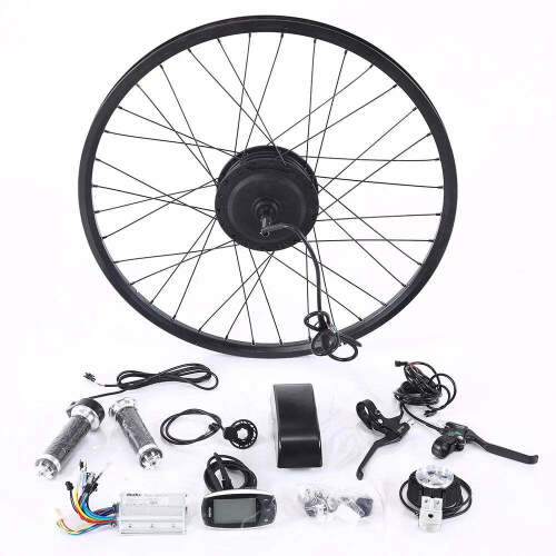 AKEZ 500W 48V Motor 10AH Battery Electric Bike Conversion Kit Back Wheel E-Bike Accessories BK-ACC-REFIT-500W-DMHC