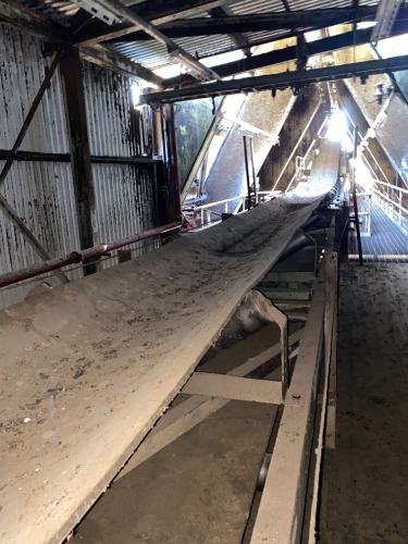 Prox Rubber trough belt decline conveyor system