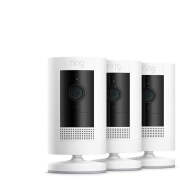 Ring Stick Up Camera Indoor/Outdoor with Battery 3 Pack (White)