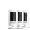 Ring Stick Up Camera Indoor/Outdoor with Battery 3 Pack (White)