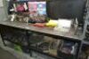 Steel Framed Plate Topped Double Sided Work Bench with Vice