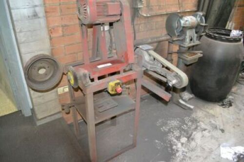 Heavy Duty Steel Framed Double Ended Grinder and Linishing Belt