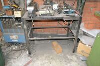 Steel Framed Plate Topped Welders Bench