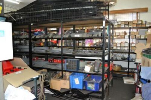 9 x Bays Heavy Duty Steel Framed Multi Tiered Twin Bay Stock shelves