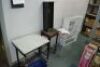 Mobile Table, Chairs, Stock Bin and Display Shelf