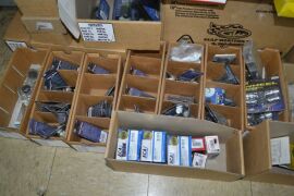 Large Quantity Assorted Vehicle Lock Nuts, Temperature Sensors, Electrical Accessories - 2
