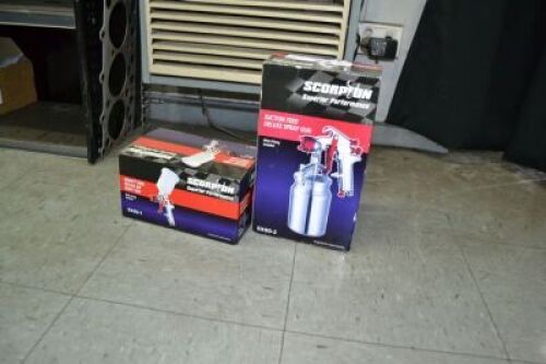 2 x Assorted Pneumatic Spray Guns with Pots