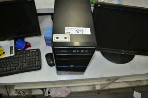 IBM Compatible Personal Computer with 3 LCD Monitors