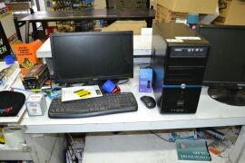 IBM Compatible Personal Computer with 3 LCD Monitors - 2