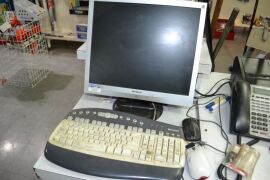 IBM Compatible Personal Computer with 3 LCD Monitors - 4