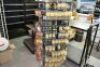 Steel Framed Carousel Display Stand and Large Quantity Nuts, Bolts, Rivets