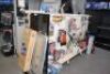 5 x Steel Framed Double Sided Adjustable Gondola Display Shelving