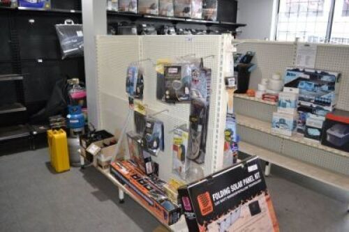 5 x Steel Framed Double Sided 2 Bay Adjustable Gondola Display Stands