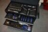 Steel Tool Box and Assorted Spanners, Sockets, Allen Keys