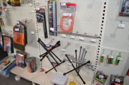 9 x Assorted Wheel Braces, Drag Chain Anchor Tracks, Wheel Wrenches