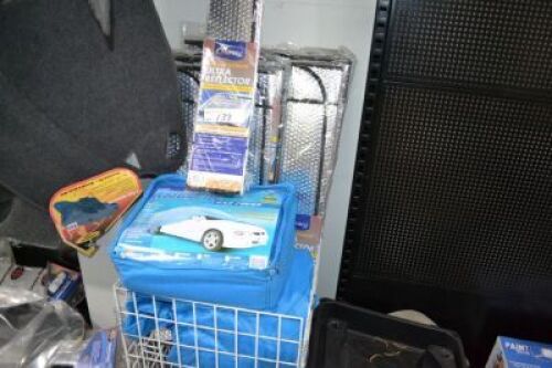 2 x Assorted Car Covers, 12 Windscreen Reflectors