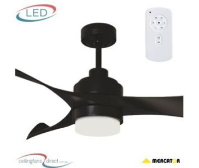 Black Eagle 56" DC Ceiling Fan 3 Blade With Dimmable 12W LED Light And Remote FC368143BB