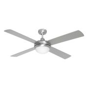 Caprice 1300 Ceiling Fan with B22 Light Brushed steel FC252134BS