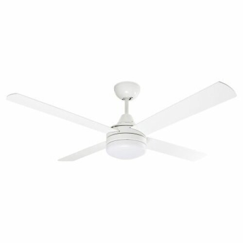 Mercator&nbsp;130cm Cardiff White Ceiling Fan w/ Light FC652134RWH